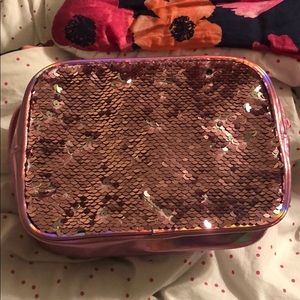 Pink Holographic Cosmetics Bag